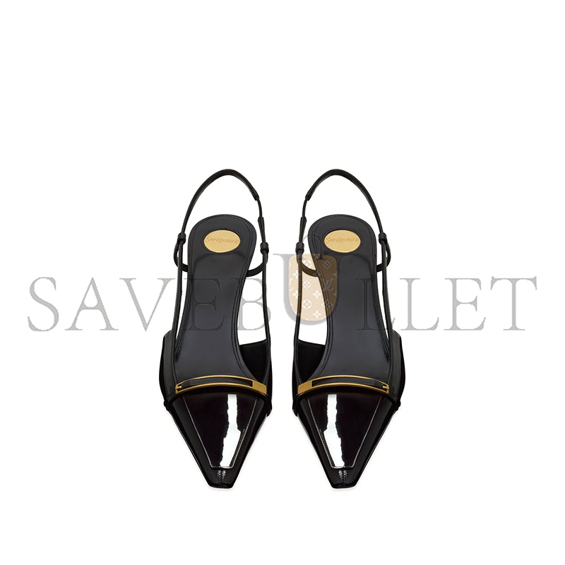 Y*L jacqueline slingback pumps in patent leather 8061291tvat1000